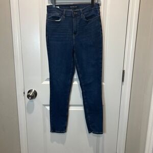 Calvin Klein Jeans Women High Rise Skinny Jeans Dark Wash Sz 8 Made with Repreve